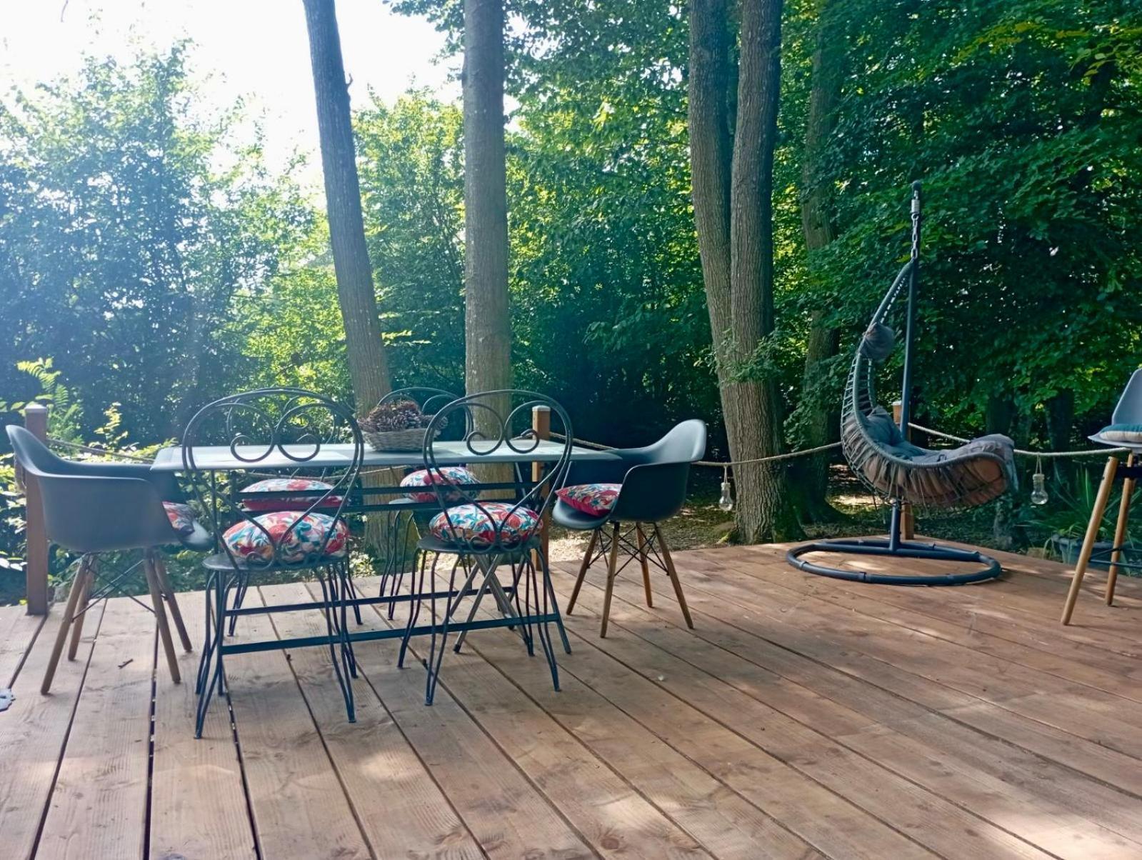 Roulotte Les Deux Geais Villa Sainte-Opportune-du-Bosc Ngoại thất bức ảnh